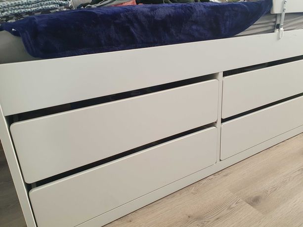 Łóżko SLAKT Ikea z materacem