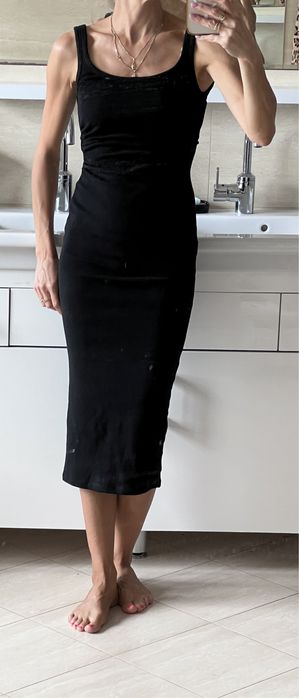 Zara nowa sukienka etui dopasowana czarna bodycon