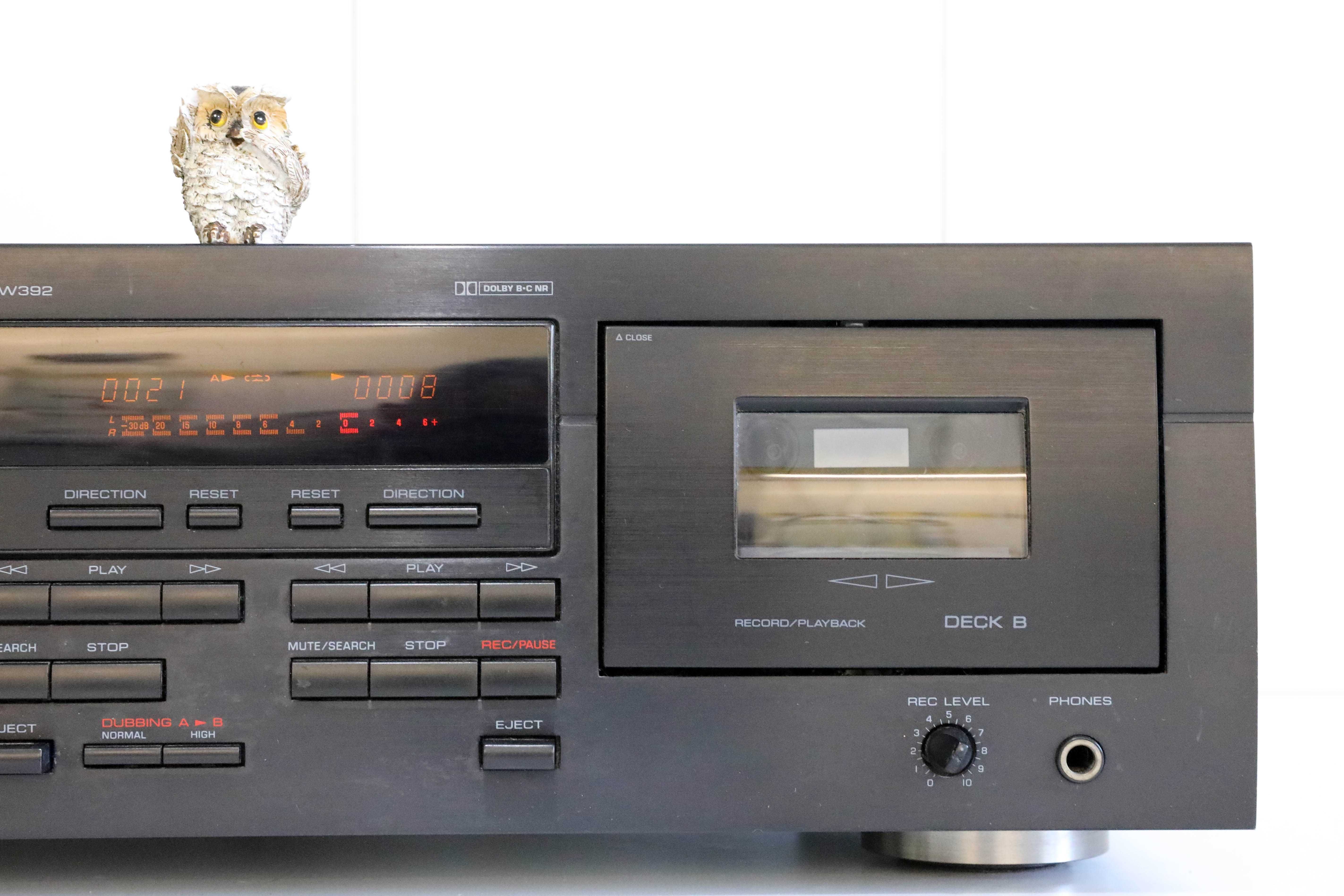 Yamaha KX-W392 Duplo Tape Deck Cassetes autoreverse