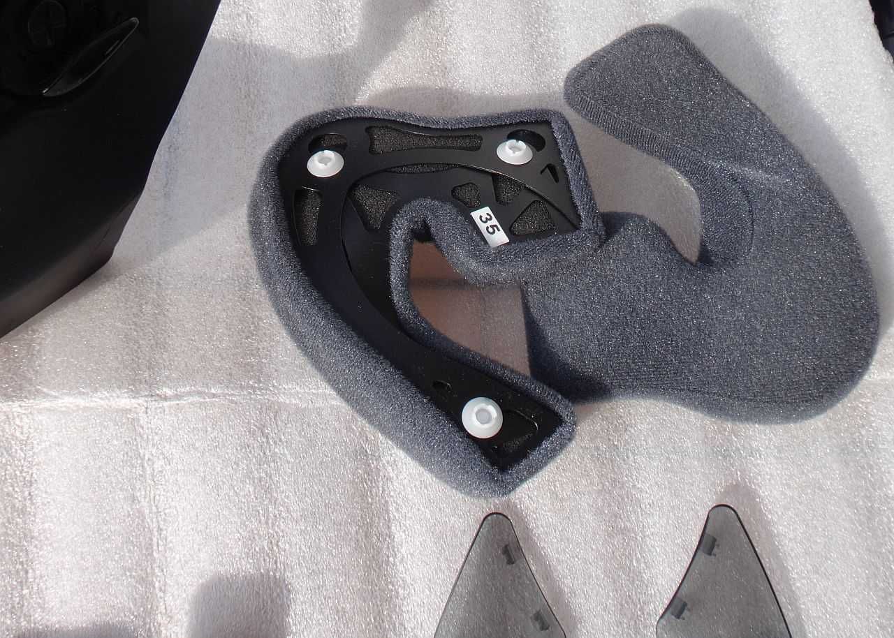 Kask SHOEI MULTITEC części policzki szczęka osłony pasków mechanizm