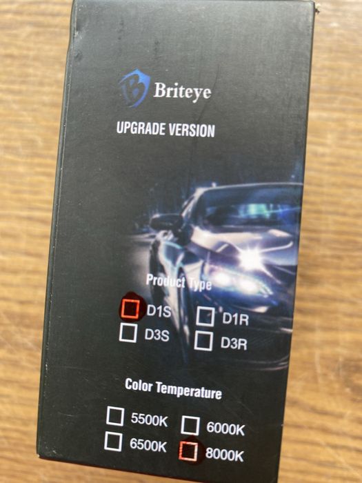 Briteye D1S ksenonowa żarówka 8000 K, 35 W, całkowicie metalowa, 2 szt