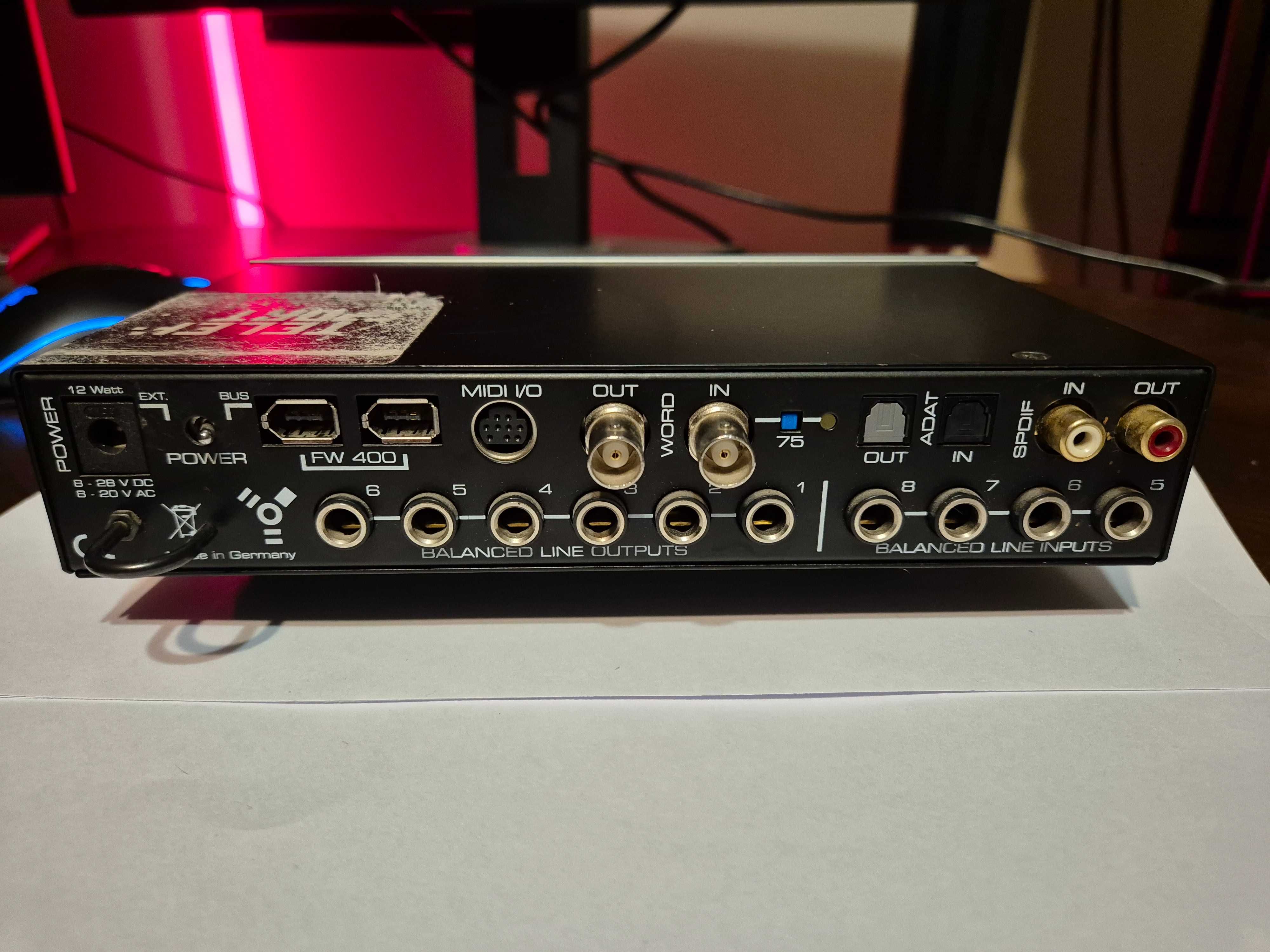 RME Fireface 400 - Interfejs Audio