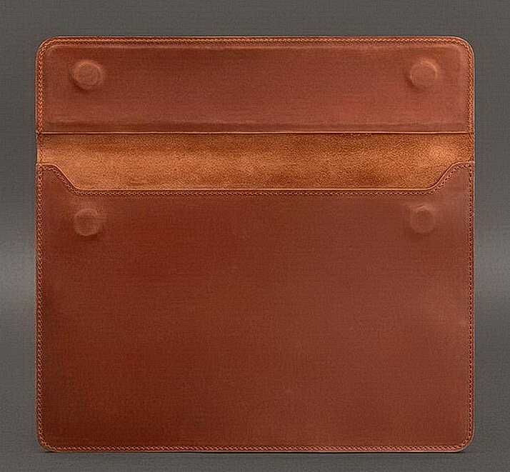 Шкіряний Чохол на магнітах для MACBOOK 15 ДюЙмов світло коричневий