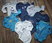 8xbody z długim rękawem**9-12m