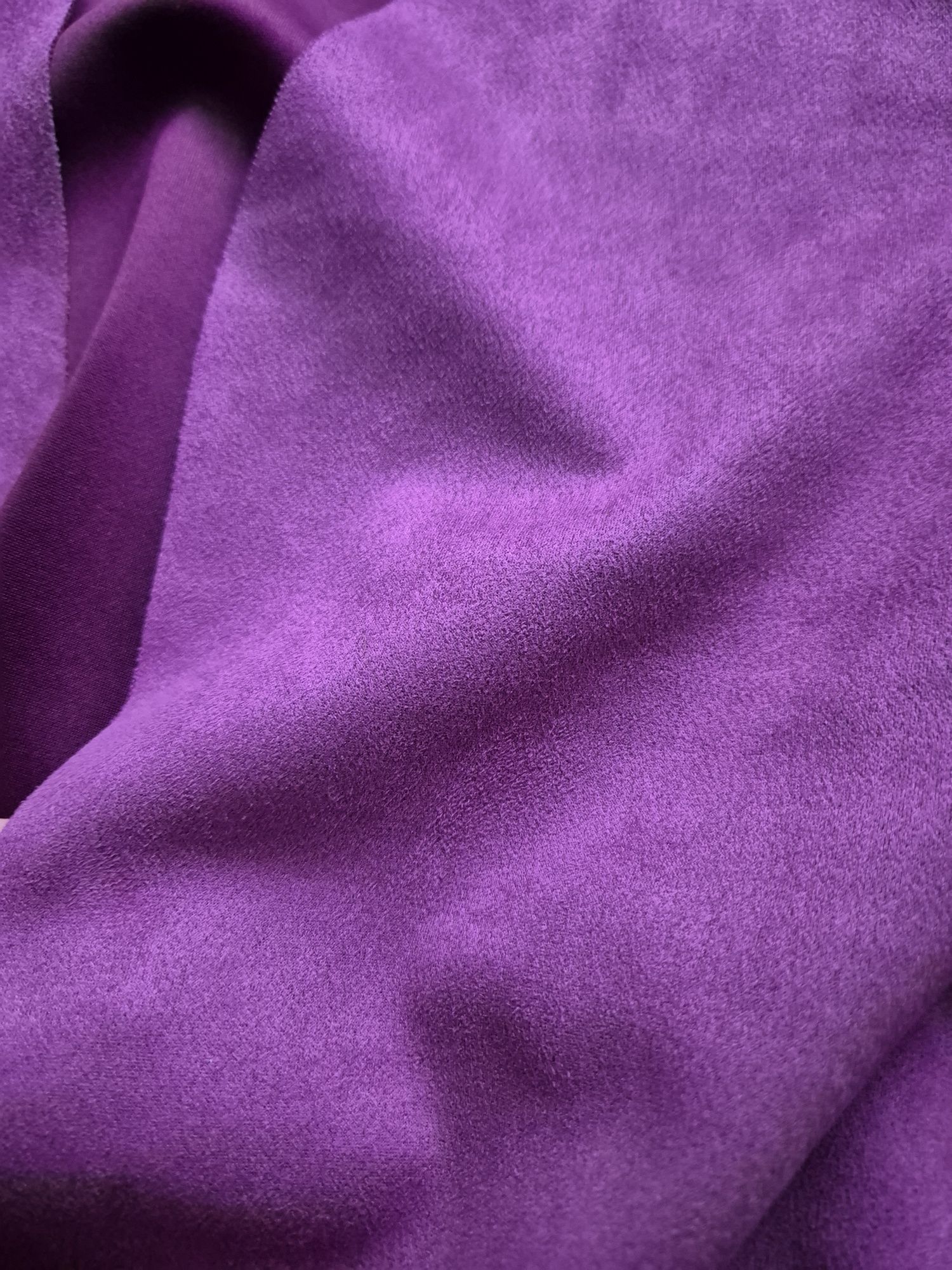Śliwkowa luźna kamizelka/narzutka, Made In Italy,r.XL/2XL