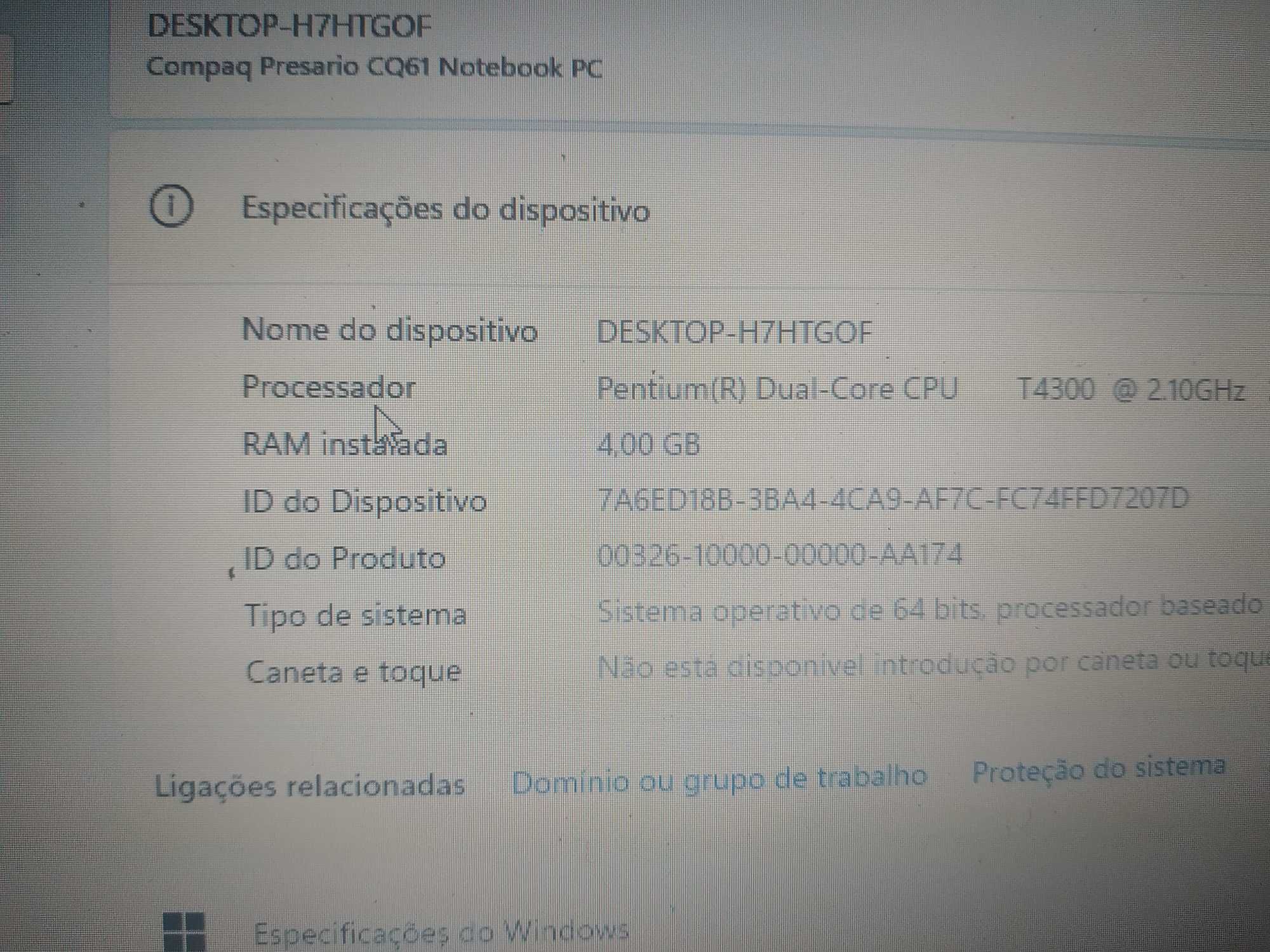 HP Compaq Presário CQ61-410ep