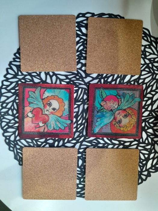 podkładki korkowe 6szt galeria Wrocław