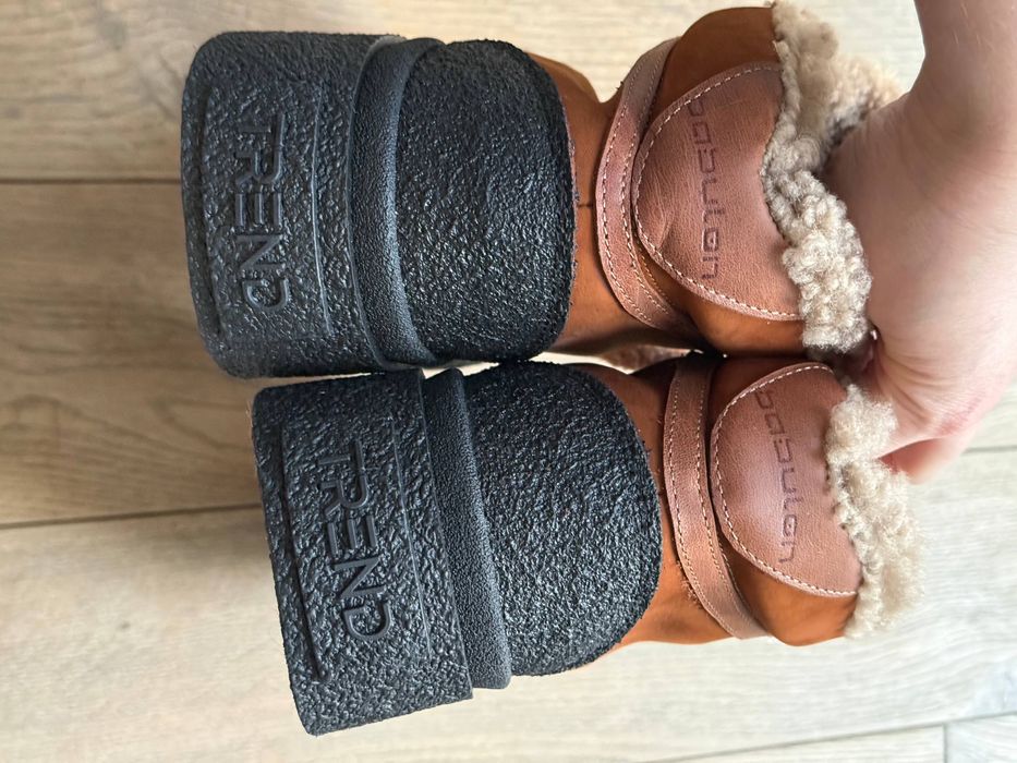 Жіночі зимові теплі черевики, нубук, 40 розмір