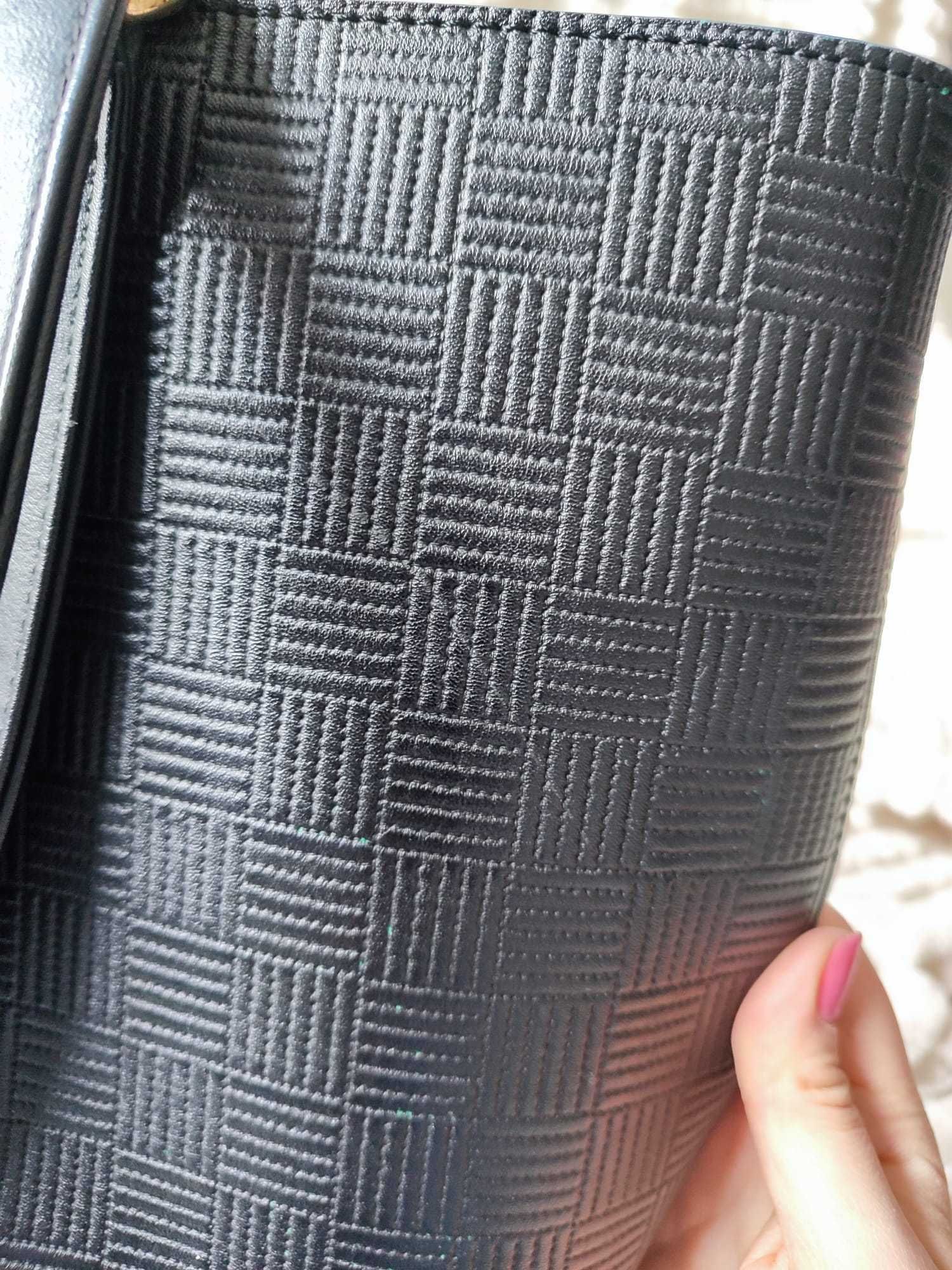 Torebka shopper WITTCHEN skóra naturalna saffiano czarna
