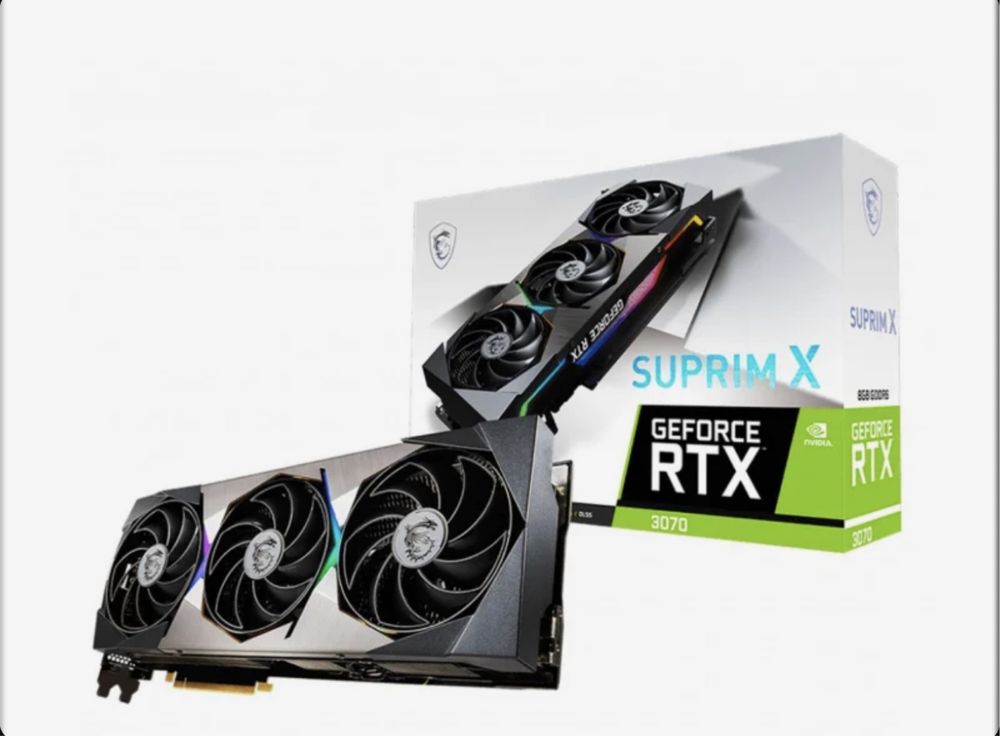Nowa MSI GeForce RTX 3070 Suprim X 8 GB, komputer, karta graficzna!