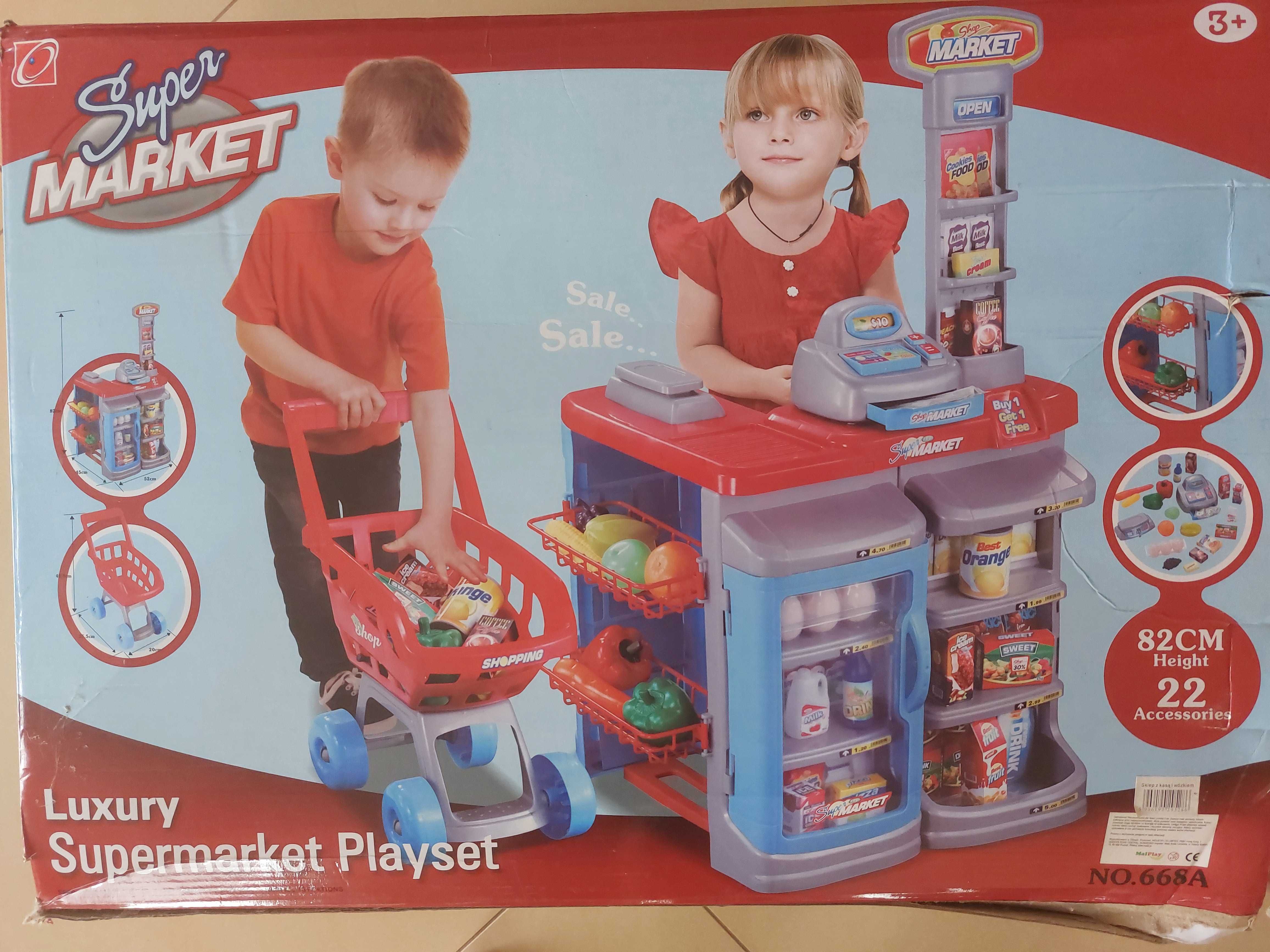 Supermarket Sklep Playset Luxury dla dzieci