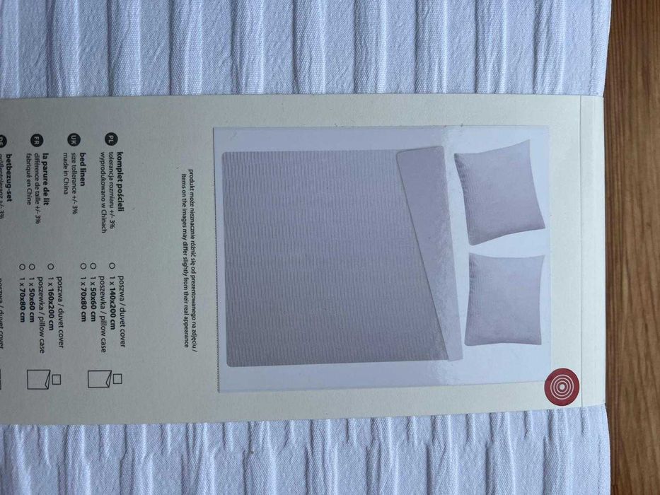 Nowa pościel Home & You żakardowa  biała 160x200cm.