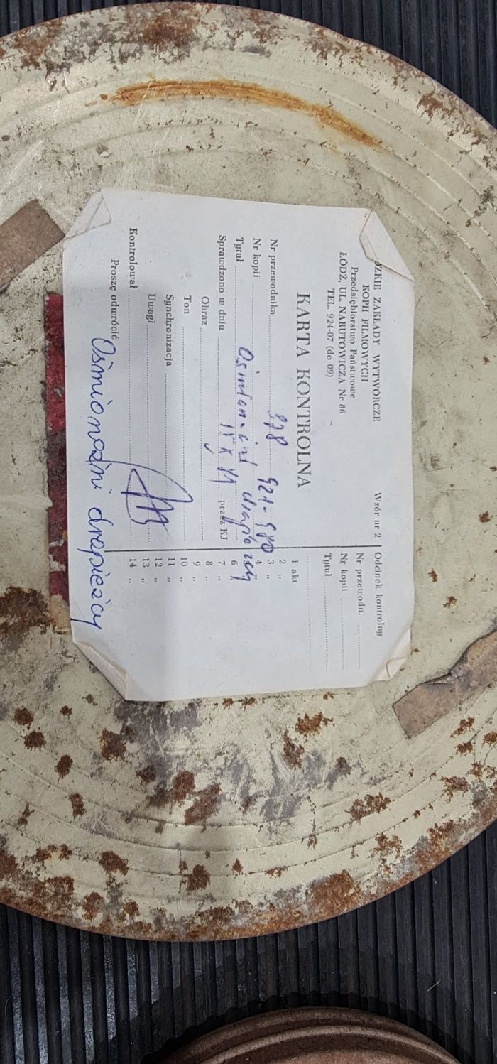 Taśmy filmowe 35mm I 16mm ośmionożni drapieżnicy zasada zachowani pedu