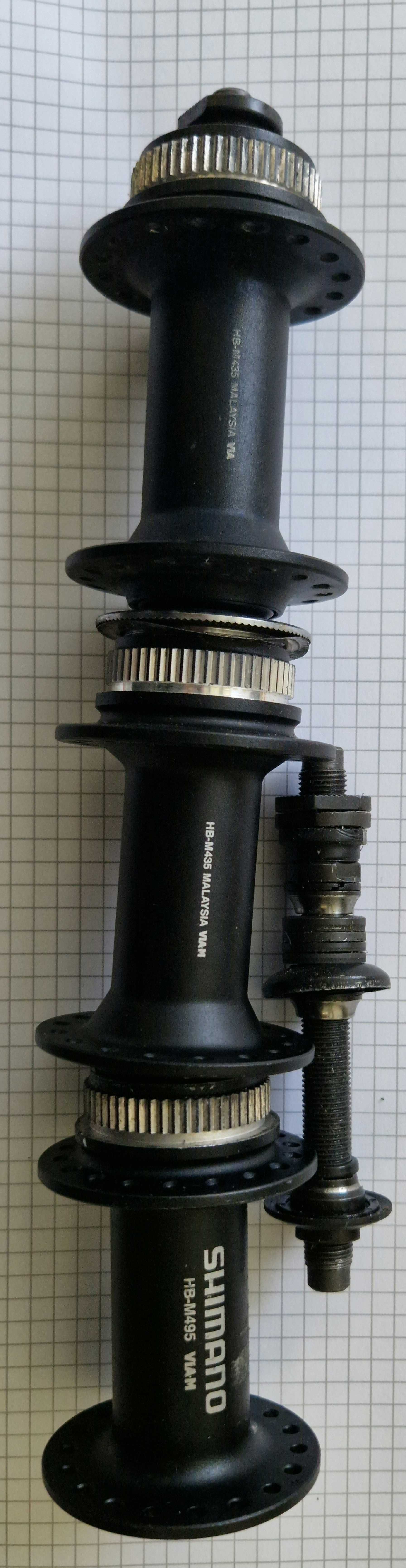 Piasta Shimano HB-M435 + części 100/9mm Centerlock