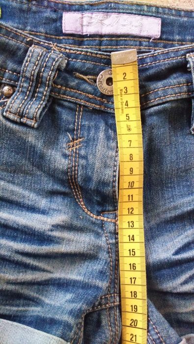 Spodenki krótkie jeans niebieskie S-M szorty dżinsowe