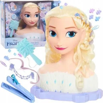 Голова манекен для причесок принцесса Эльза Deluxe Frozen Head Elsa