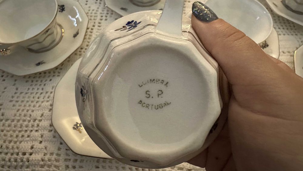 Serviço de chá Coimbra S.P. Portugal – Vintage, completo (12 pax)