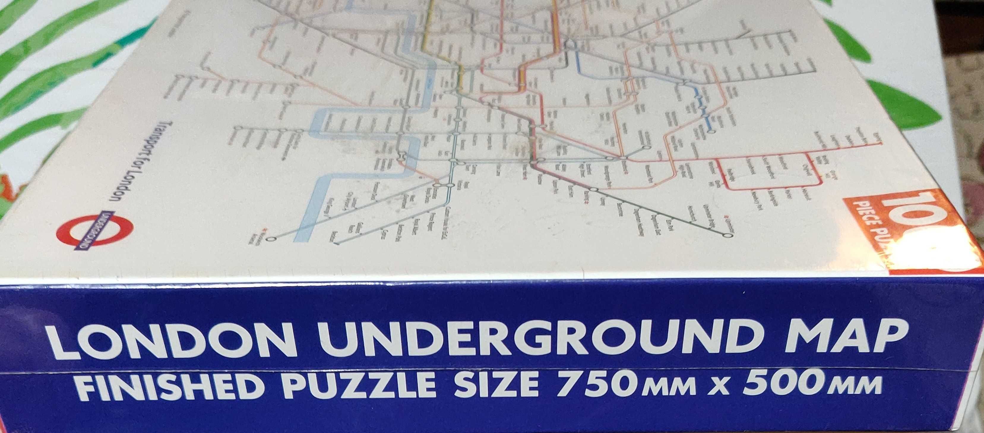 NOWE, oryginalnie zapakowane puzzle z UK London underground map