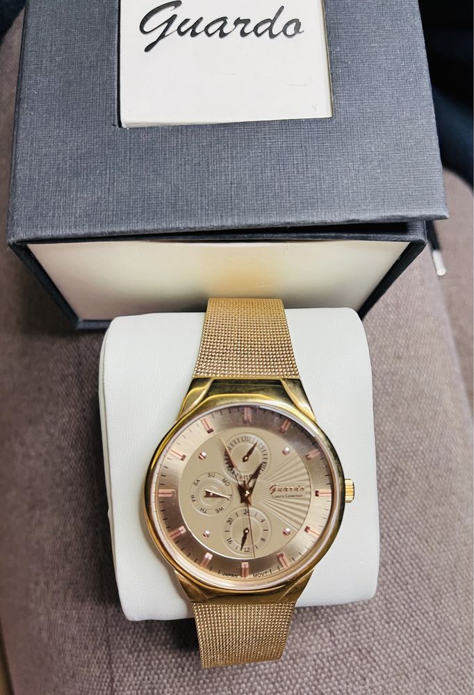 Наручные часы Guardo S01660M-1 Розовое ЗОЛОТО