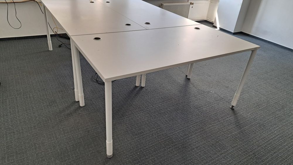 Biurko białe 160 x 80 Mikomax