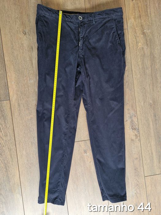 Calcas 44 tipo pele de pessego azul