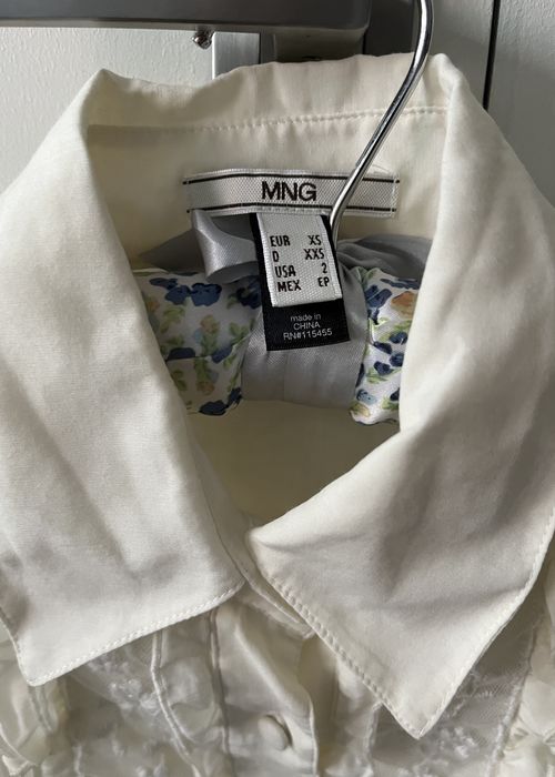 Elegancka retro vintage koszula MNG r.34 jedwab