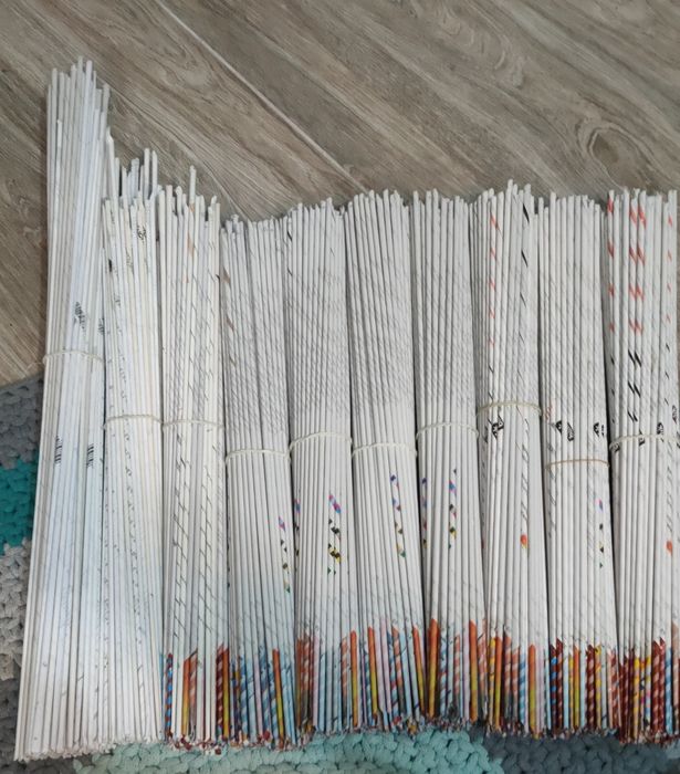 Tutki /rurki jasne białe wiklina papierowa
