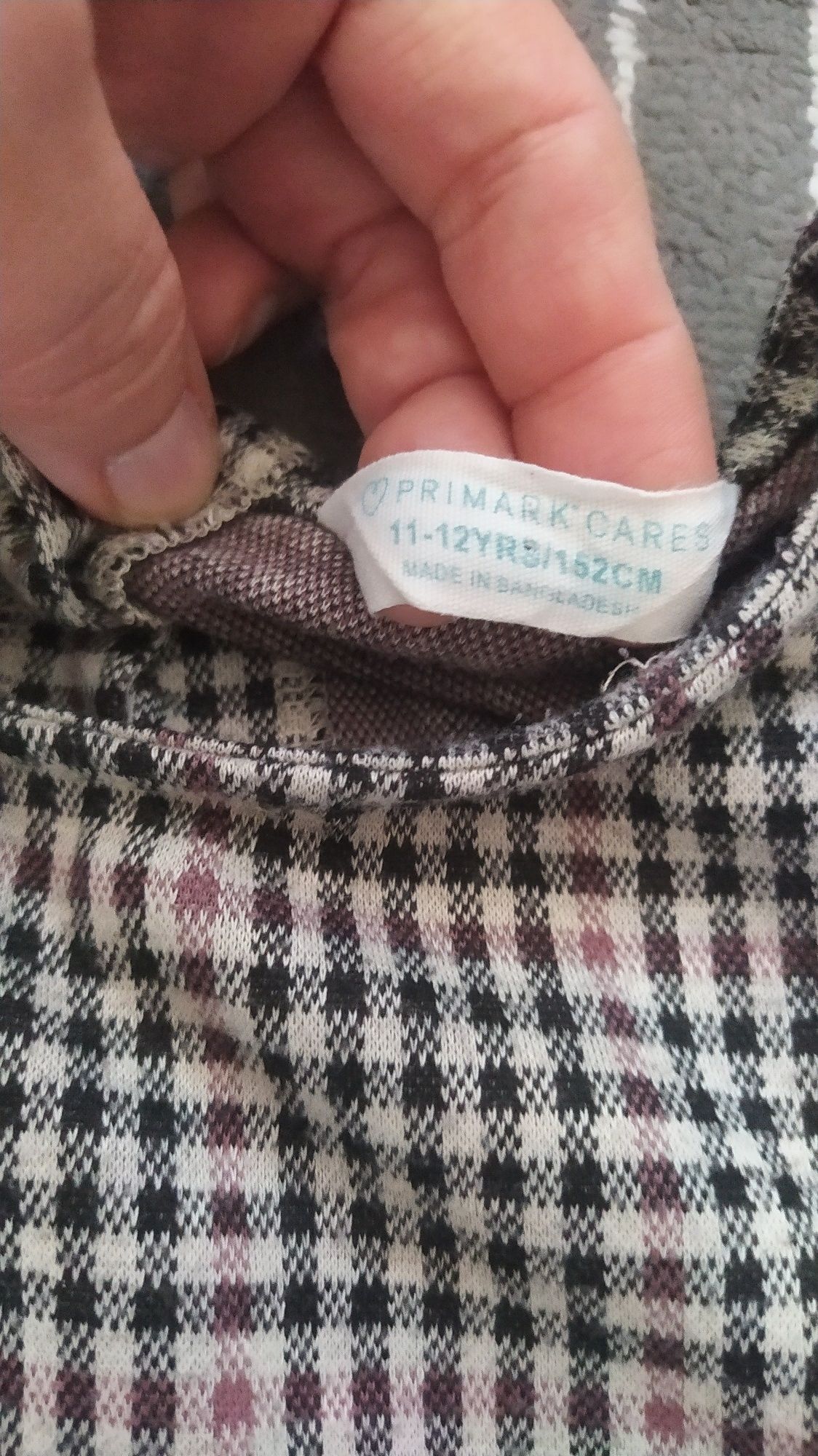 Kombinezon długi w kratę dla dziewczynki Primark jak nowy