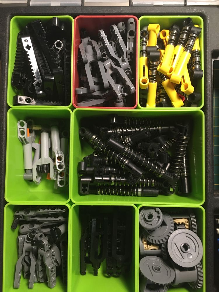 Lego Technic amortyzatory silownik zebatka dyferencjał ciegno listwa