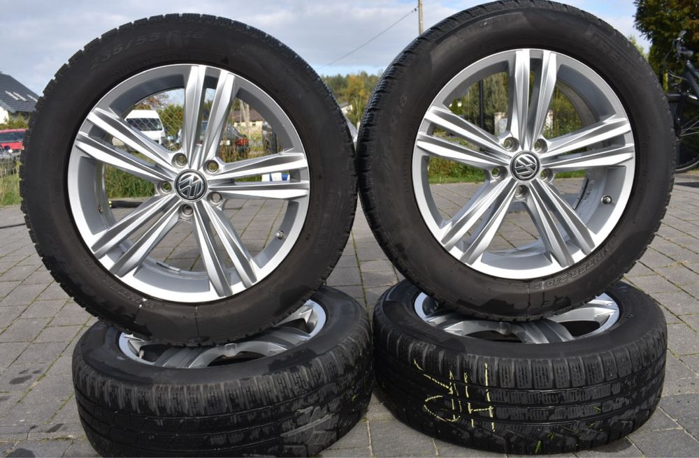 Komplet kól felgi VW Tiguan R-Line 18 Opony Zima