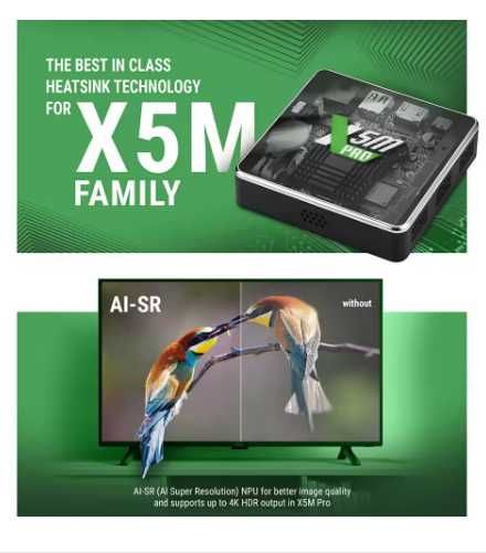 Ugoos x5m pro на базе android 14, медиаплеер. 2025 г.