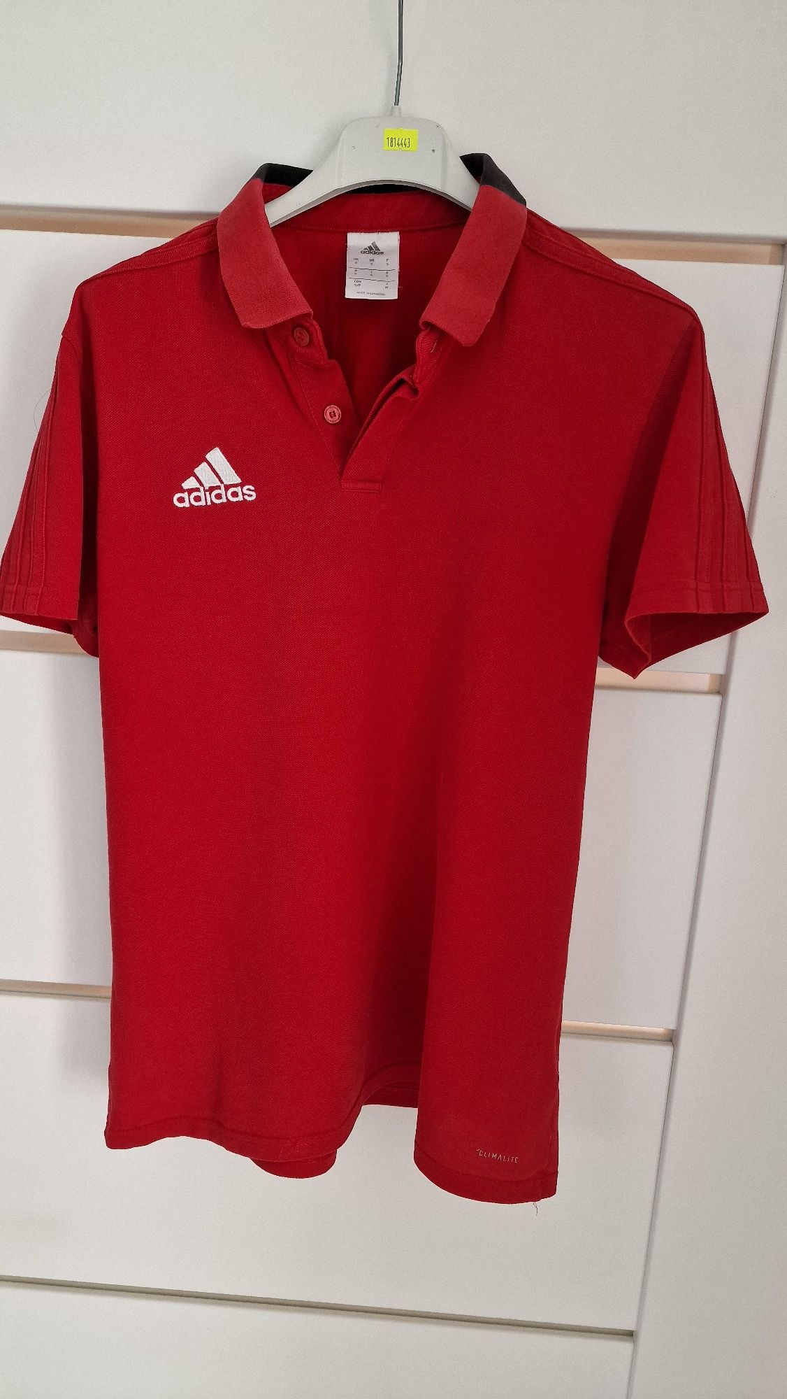 Czerwone Polo adidas