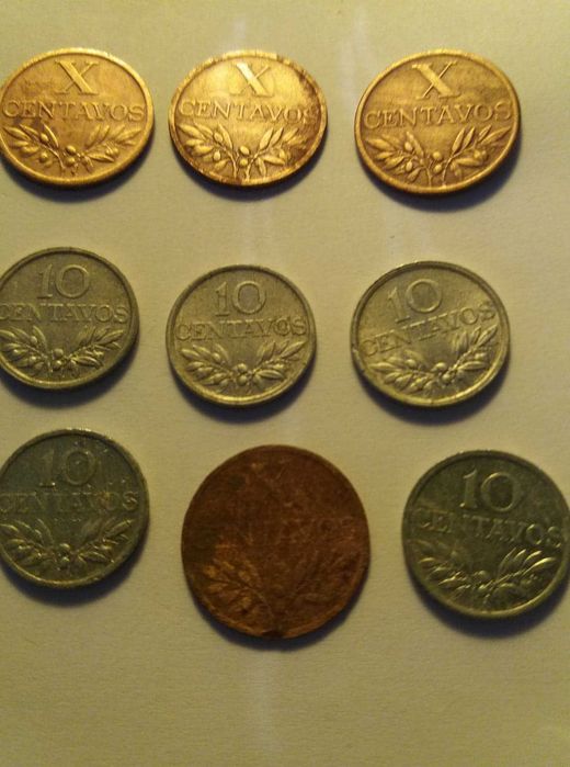 Moedas Portuguesas de 1$00 - 2$50 - 50, 20 e 10 Centavos - Impecáveis