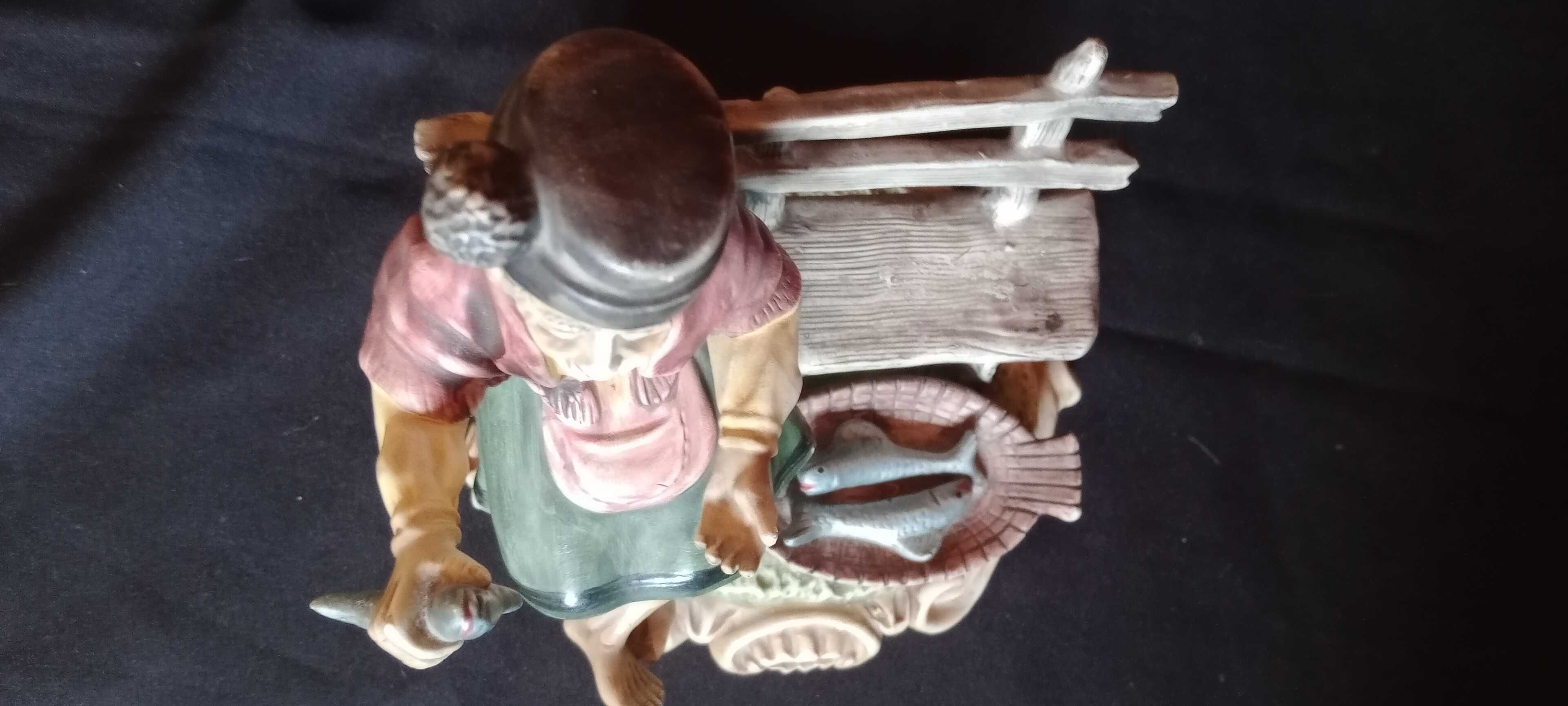 Boneco decorativo peixeira