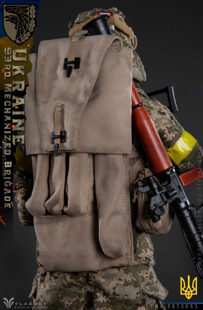 Фигурка 1/6 UKRAINE 93RD MECHANIZED BRIGADE flagset тип hot toys