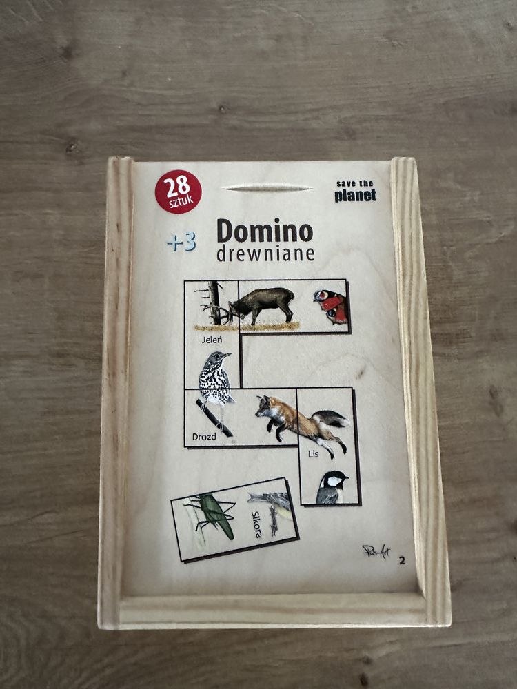 Domino drewniane