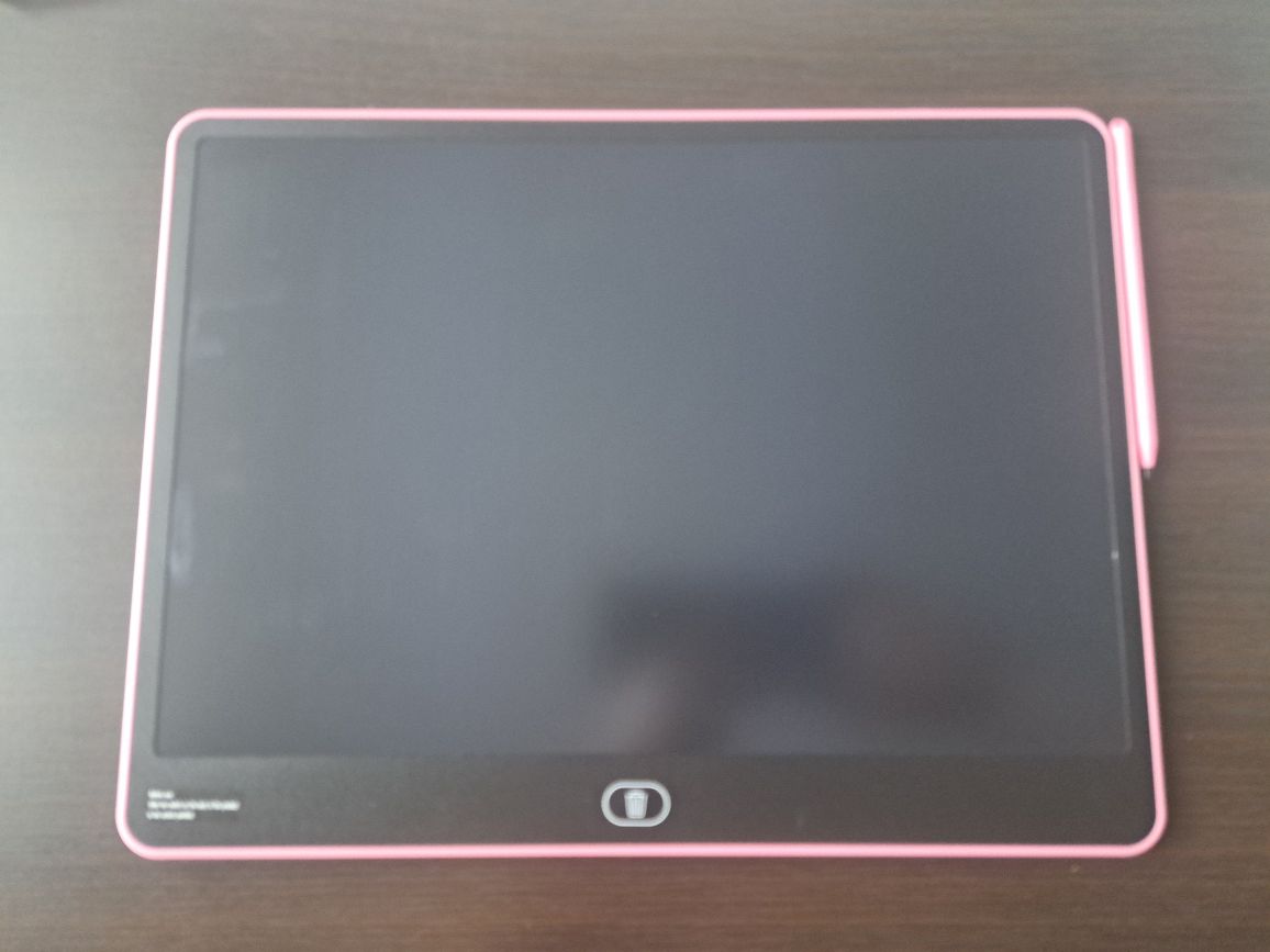 Tablica do pisania LCD 16" różowa