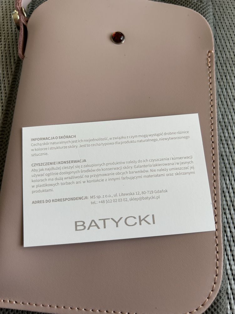 Skórzane etui na telefon, Batycki
