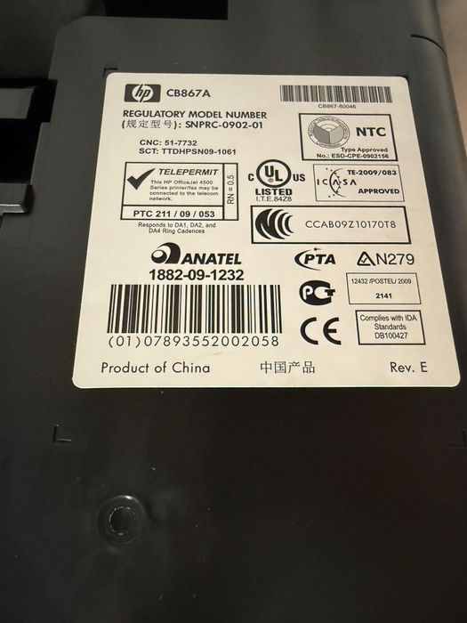 Impressora HP OfficeJet 4500