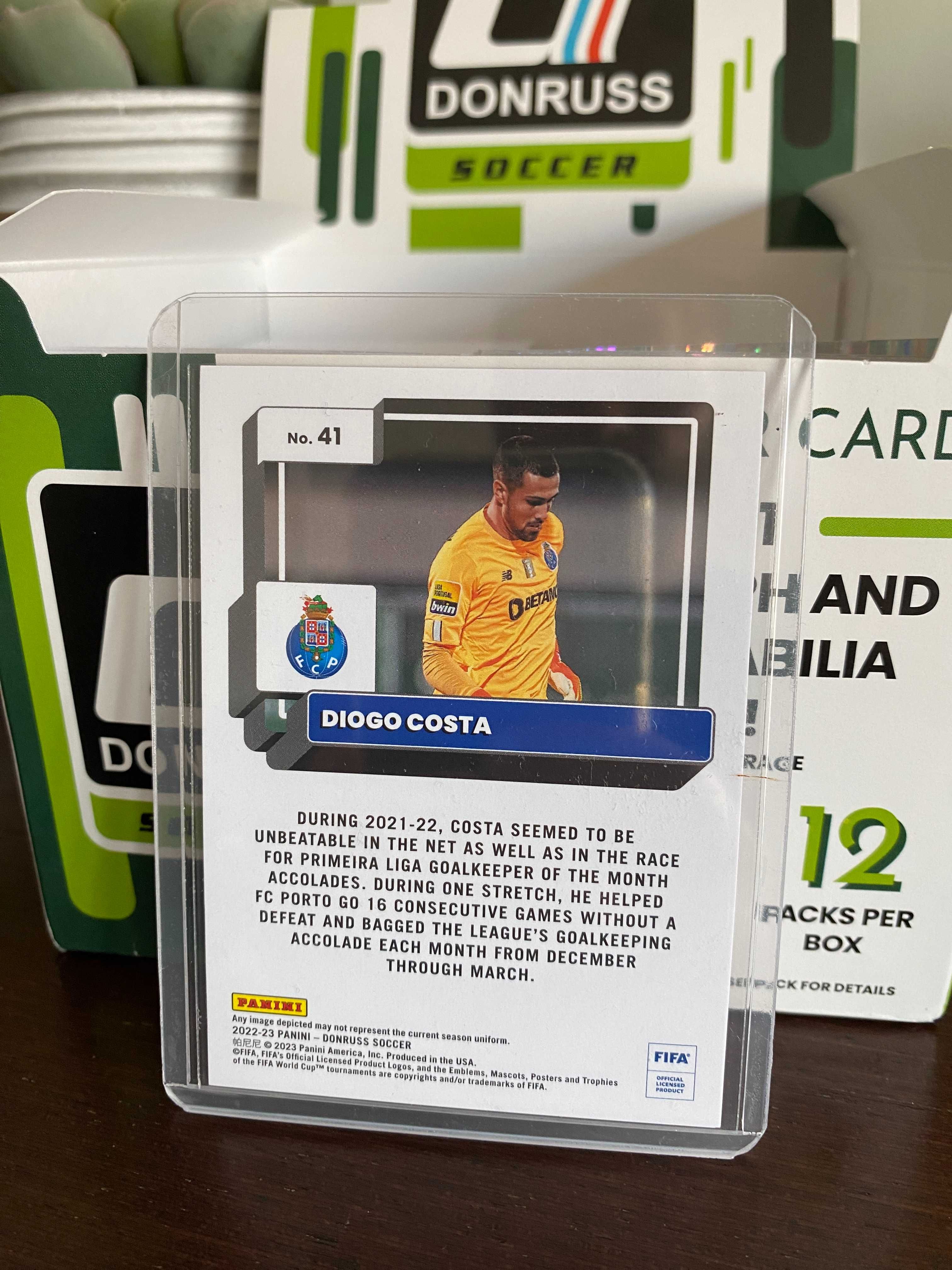 Carta Diogo Costa FC Porto / Portugal Donruss Panini 22-23 (Numerada)