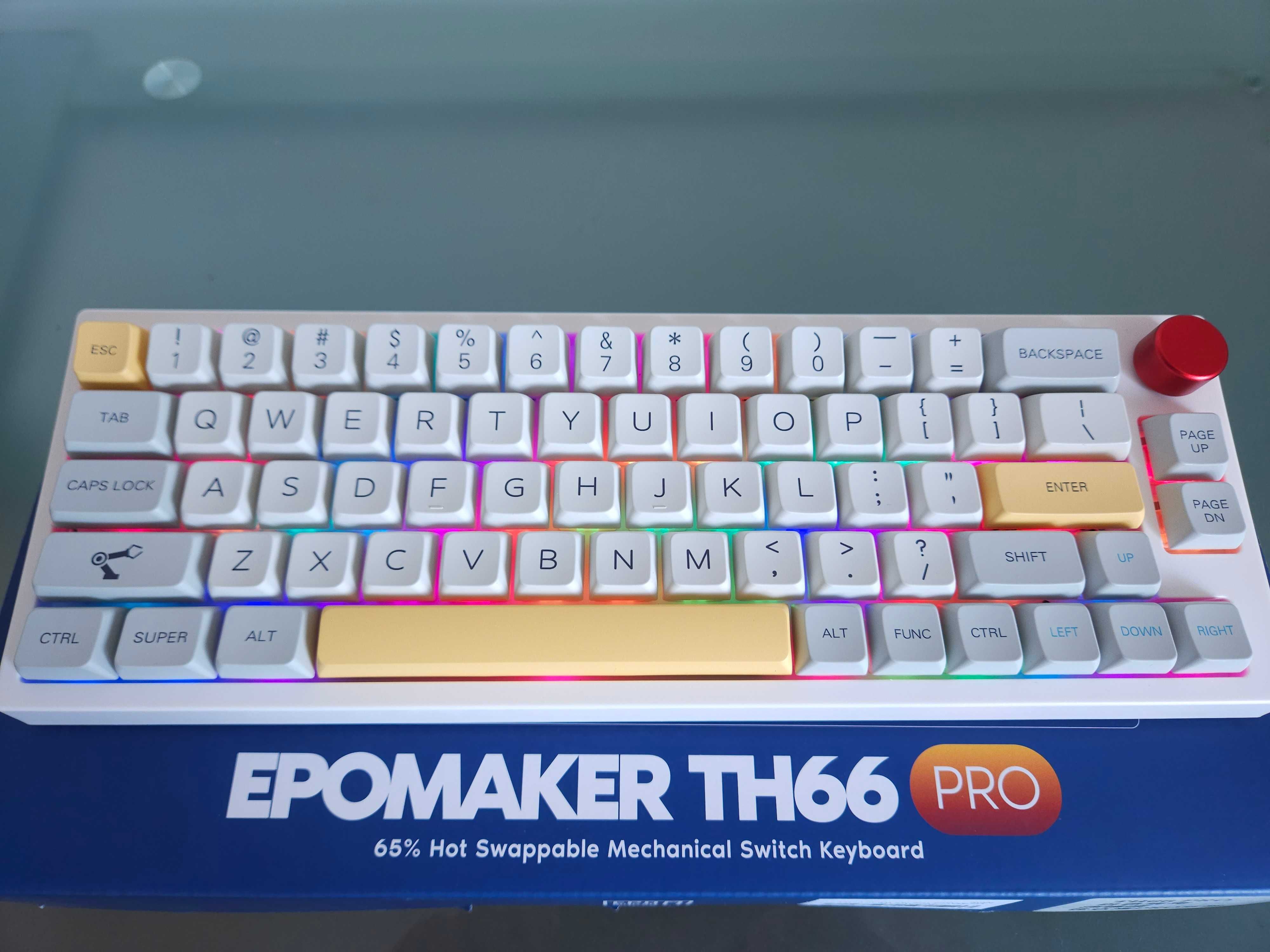 Epomaker TH66 Pro 65% RGB механічна бездротова клавіатура ANSI US