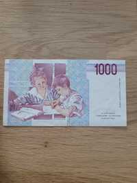 1000 lirów banknot