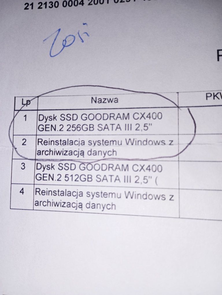 Komputer DELL parametry w ogłoszeniu