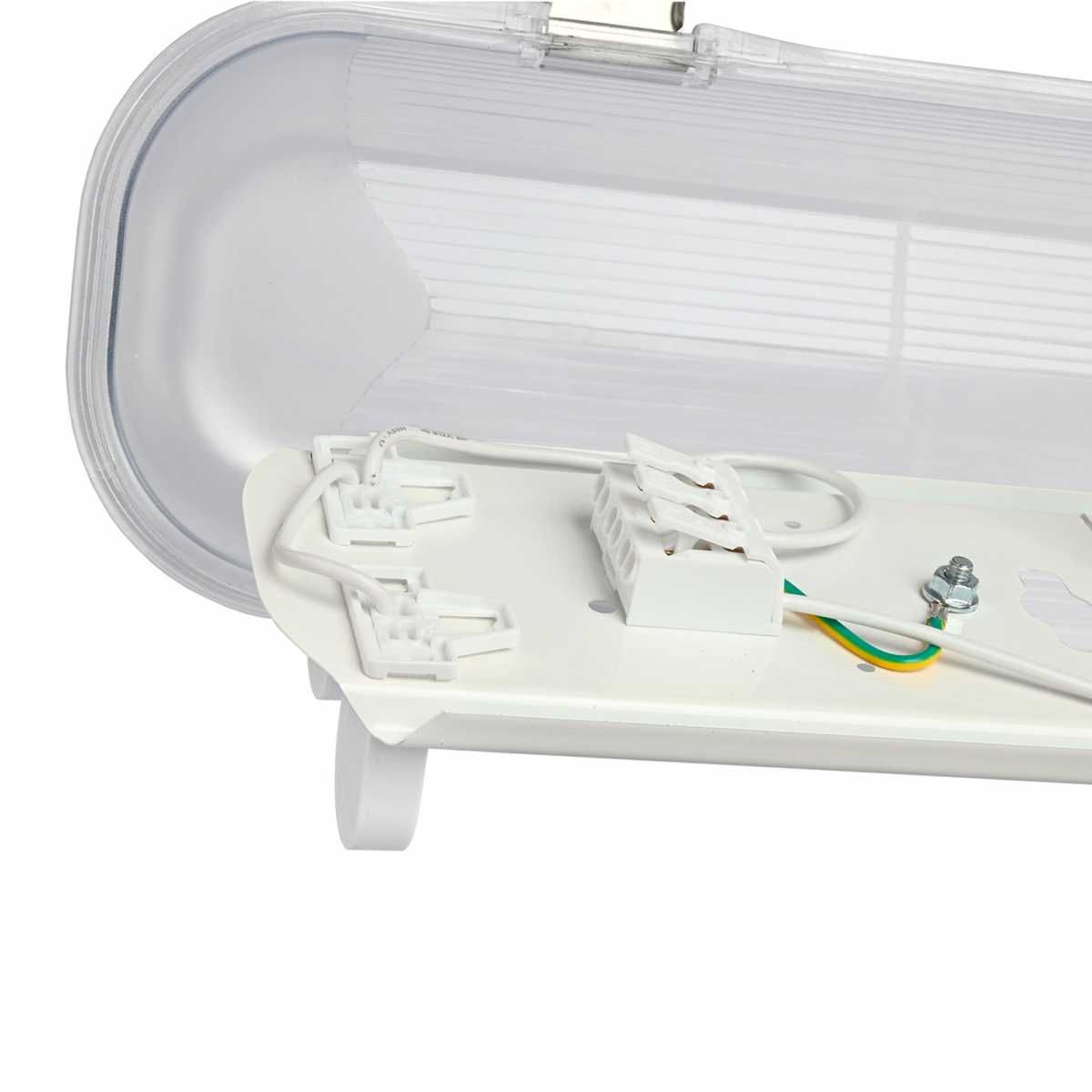 LED світильник IP65 лінійний під лампу 2хТ8 VIDEX 1,2М 220V 27666