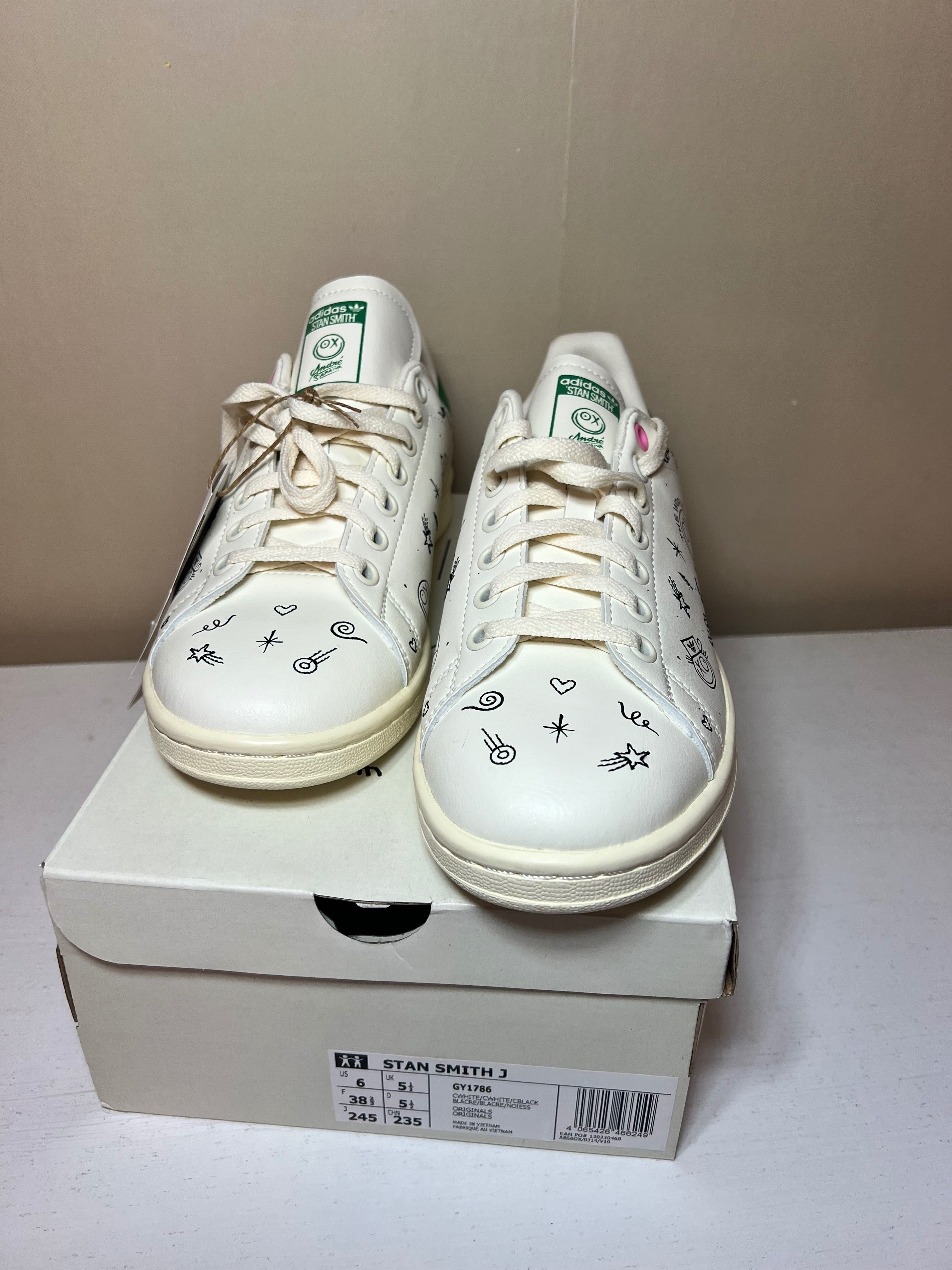 Кросівки кеди жіночі adidas stan smith j 38 розмір 24см