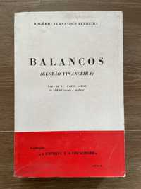 Balanços - Gestão Financeira - Vol I - Rogério Ferreira (portes grátis