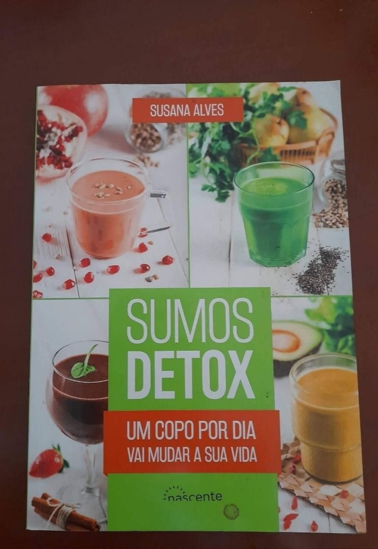 Livros Sumos detox Susana alves, sumos e batidos, Cancro mecanismo de