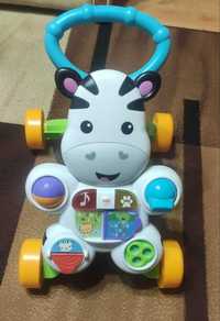 Chodzik zebra na kółkach, Fisher Price