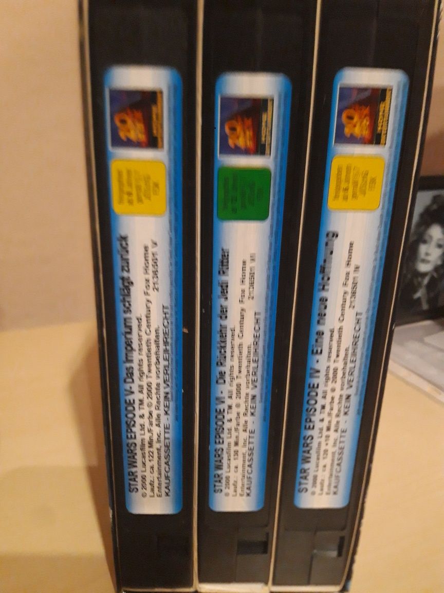 Kolekcjonerski zestaw Star Wars Trilogie Widescren  VHS 2000