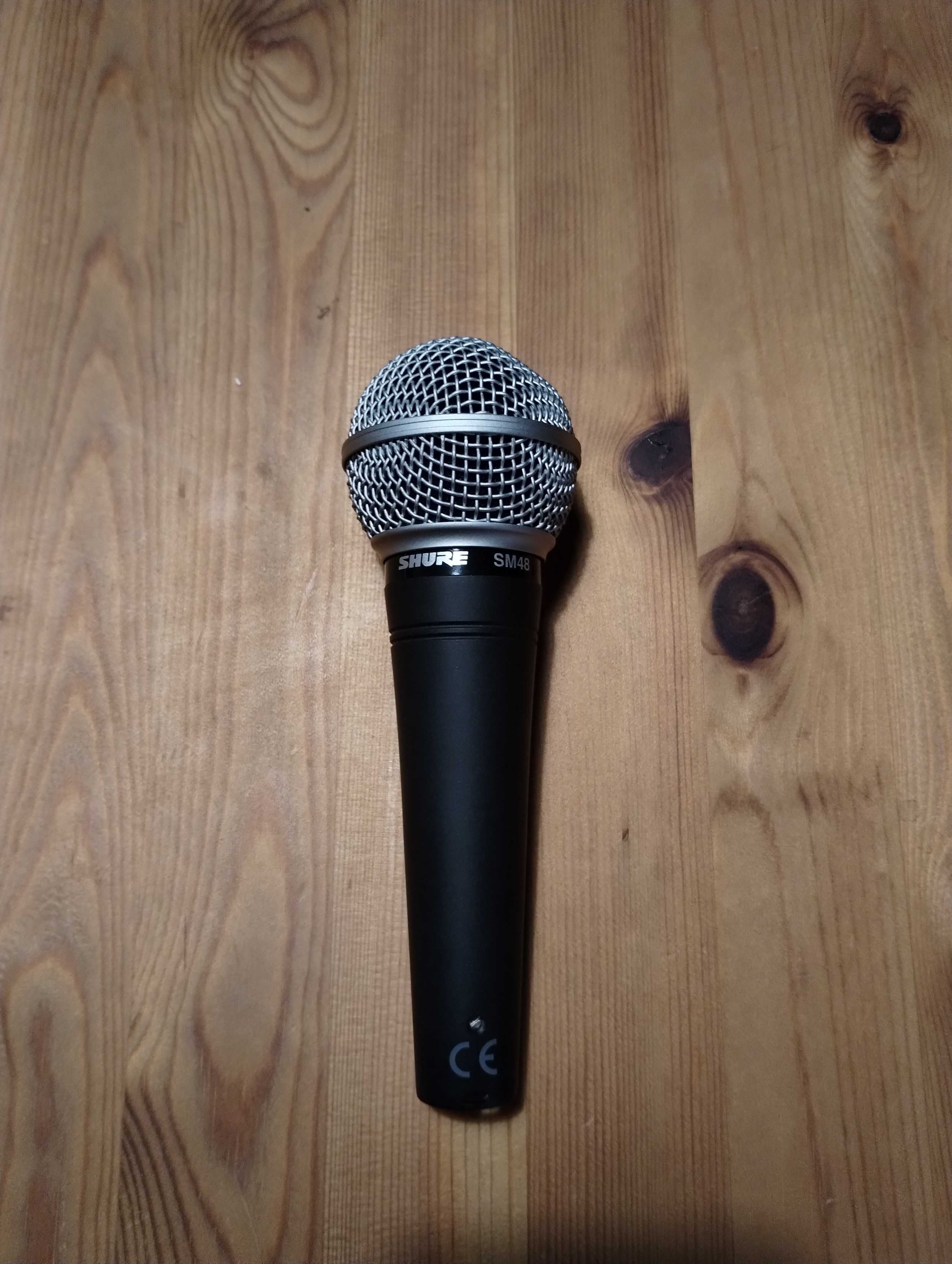 Mikrofon Shure SM48-LC z kablem XLR 3m i statywem